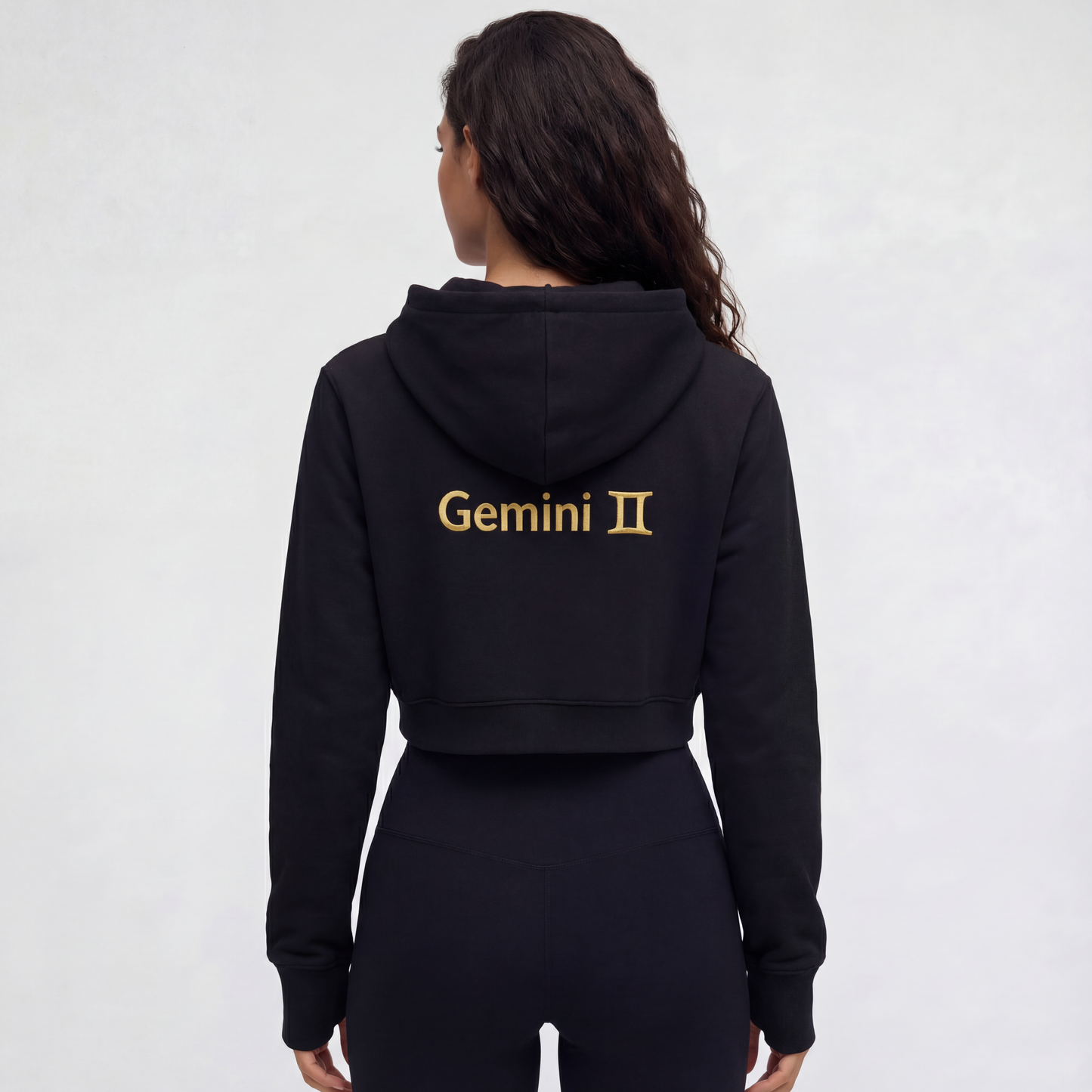 Gemini Cropped Hoodie