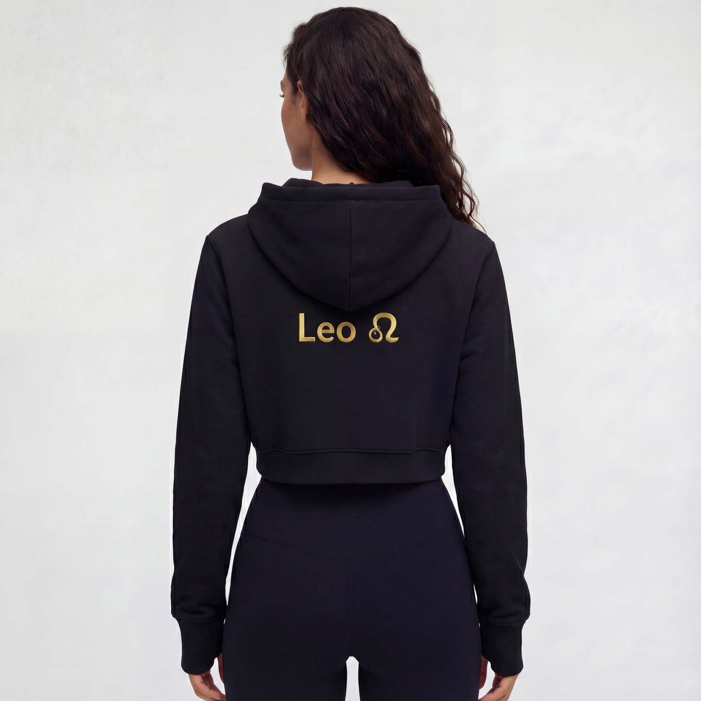 Leo Cropped Hoodie