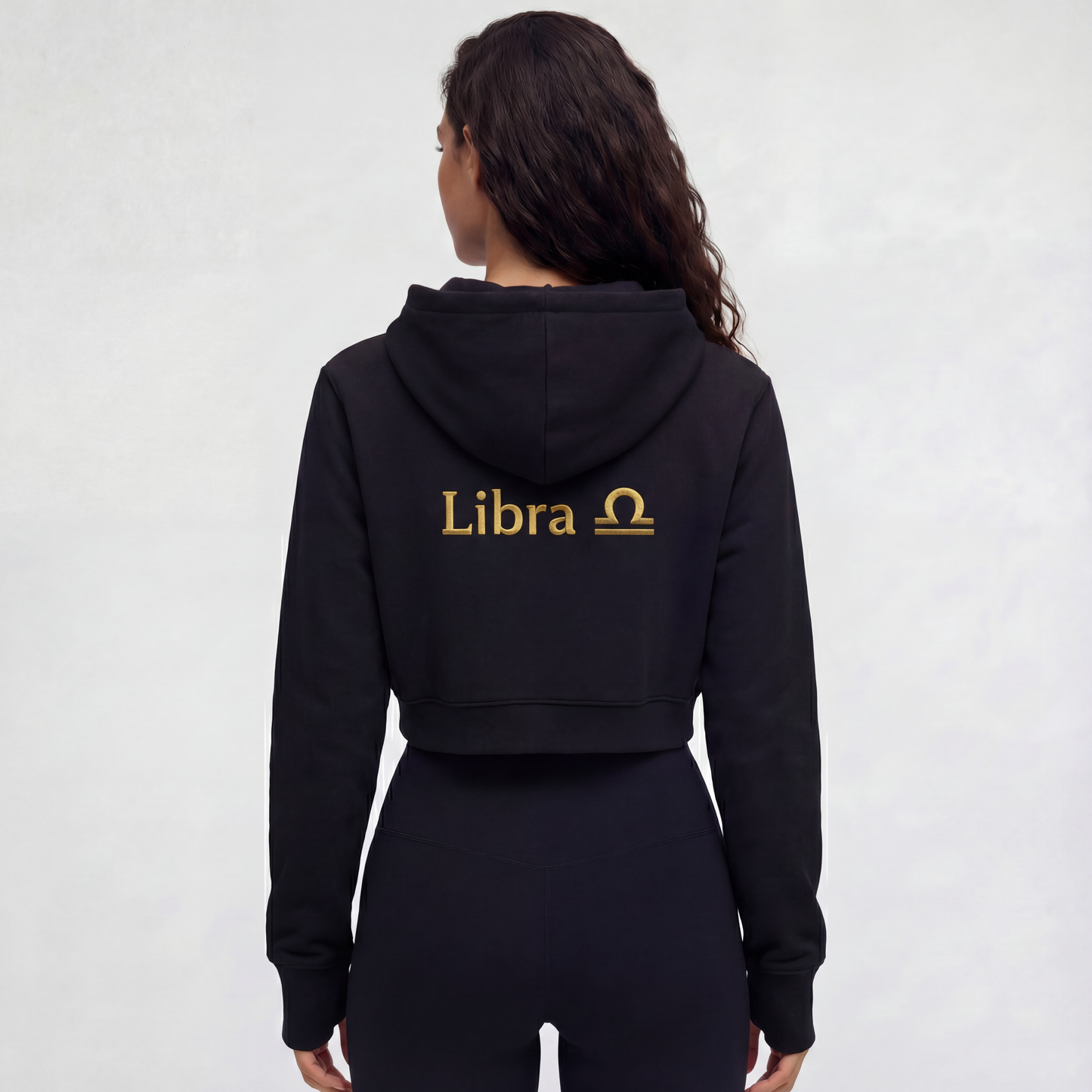 Libra Cropped Hoodie