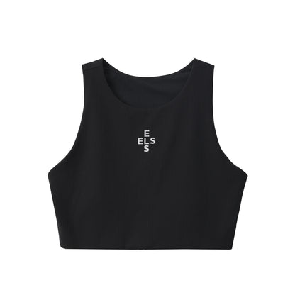 Ribbed Scoop-Neck Bra