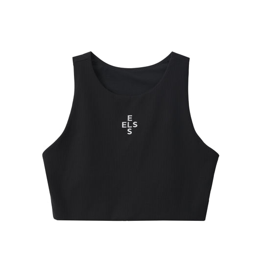 Ribbed Scoop-Neck Bra