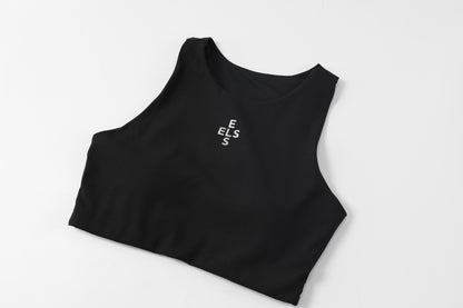 Ribbed Scoop-Neck Bra