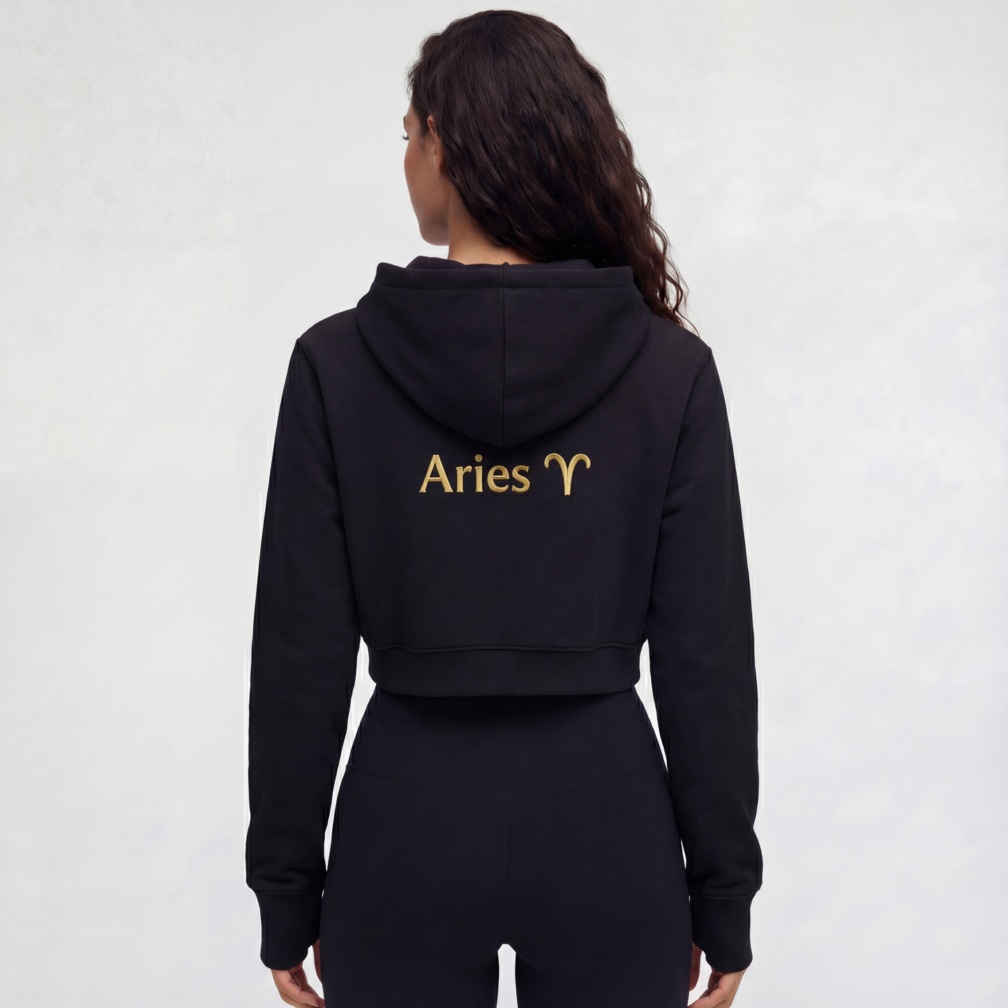 Aries Cropped Hoodie