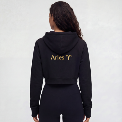 Aries Cropped Hoodie