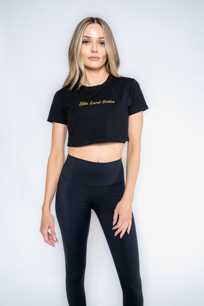 AuraLuxe Loose Fit Cropped Short Sleeve Shirt