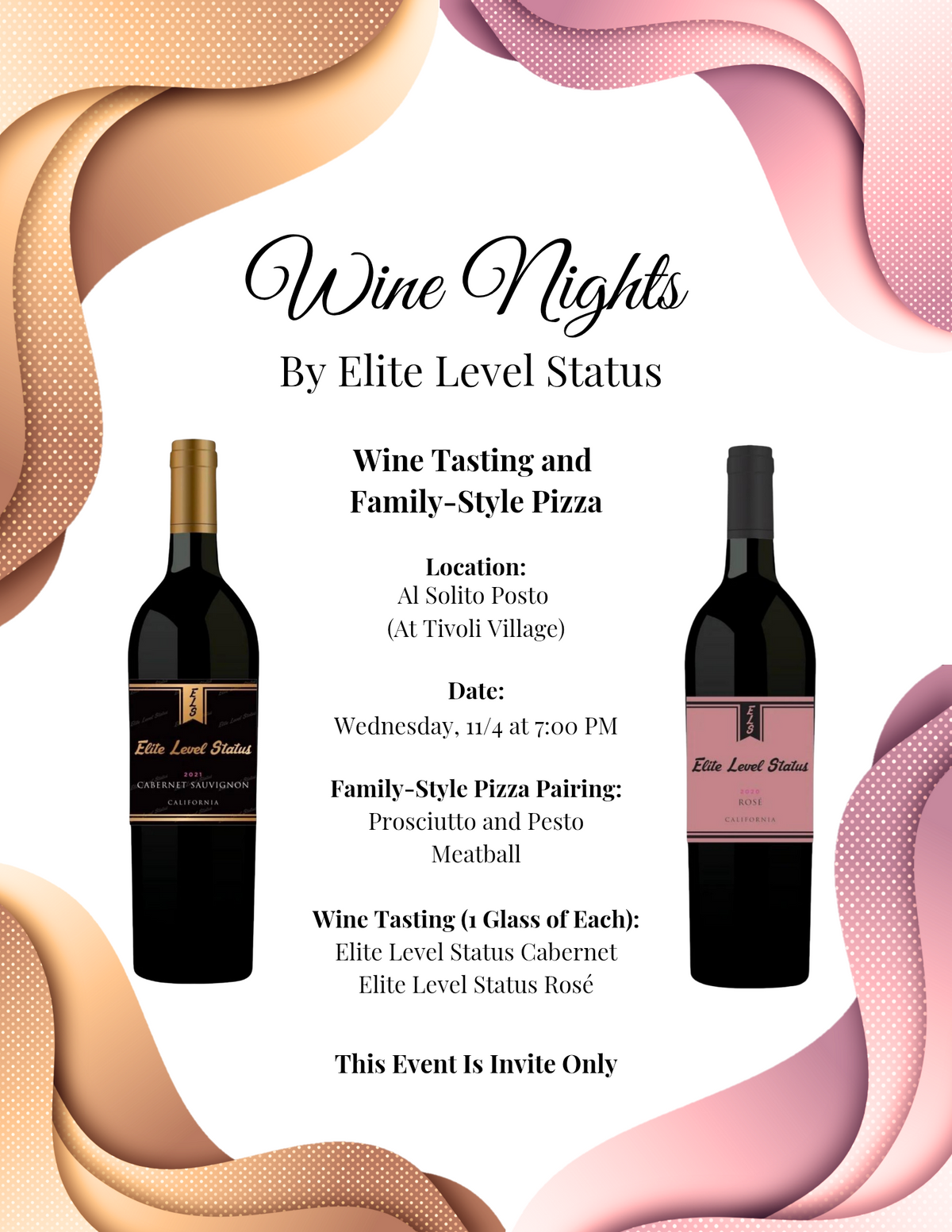 RSVP 11/4: Wine Night & Family-Style Pizza at Al Solito Posto