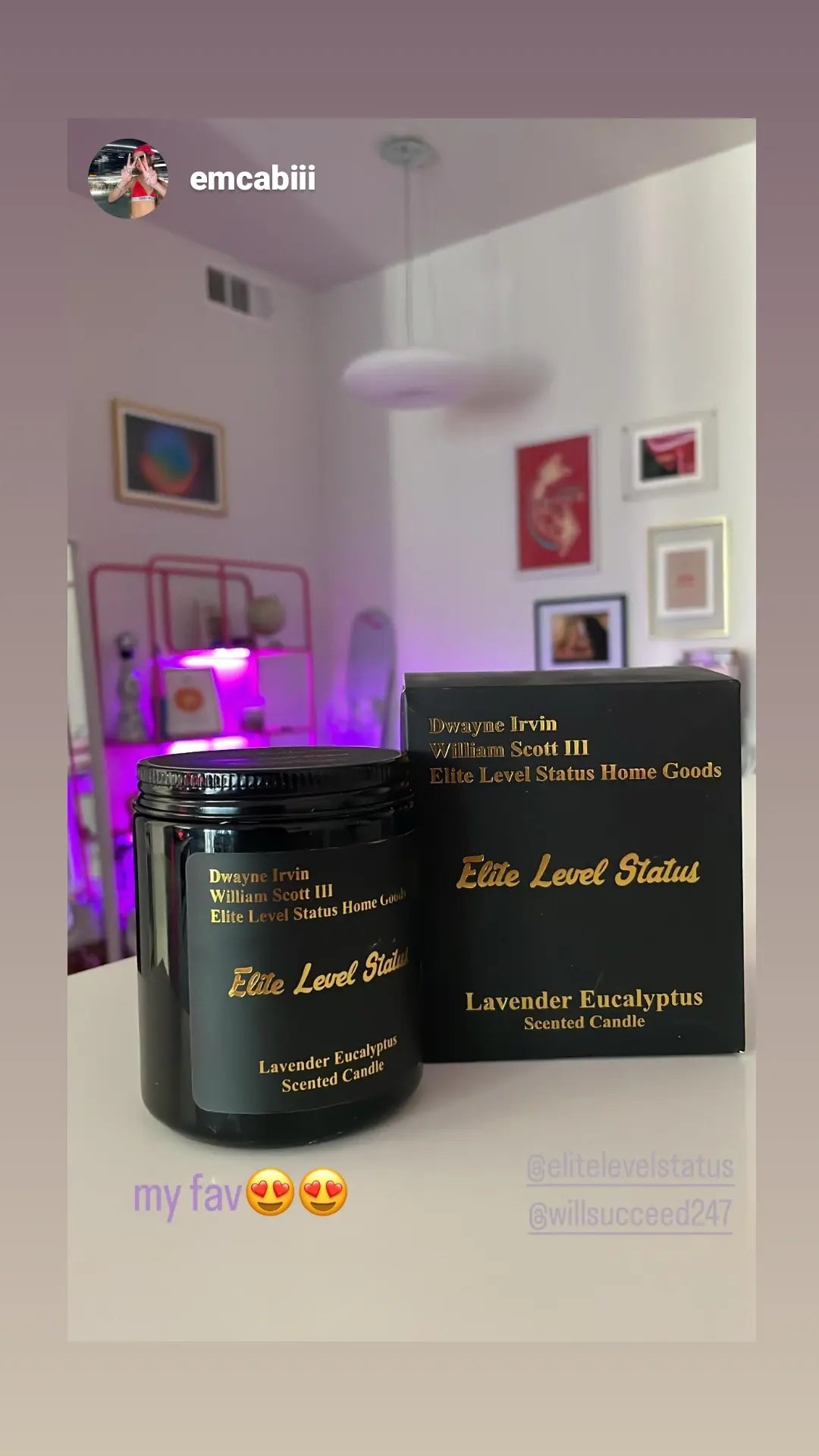 Scented Candle (Lavender Eucalyptus)