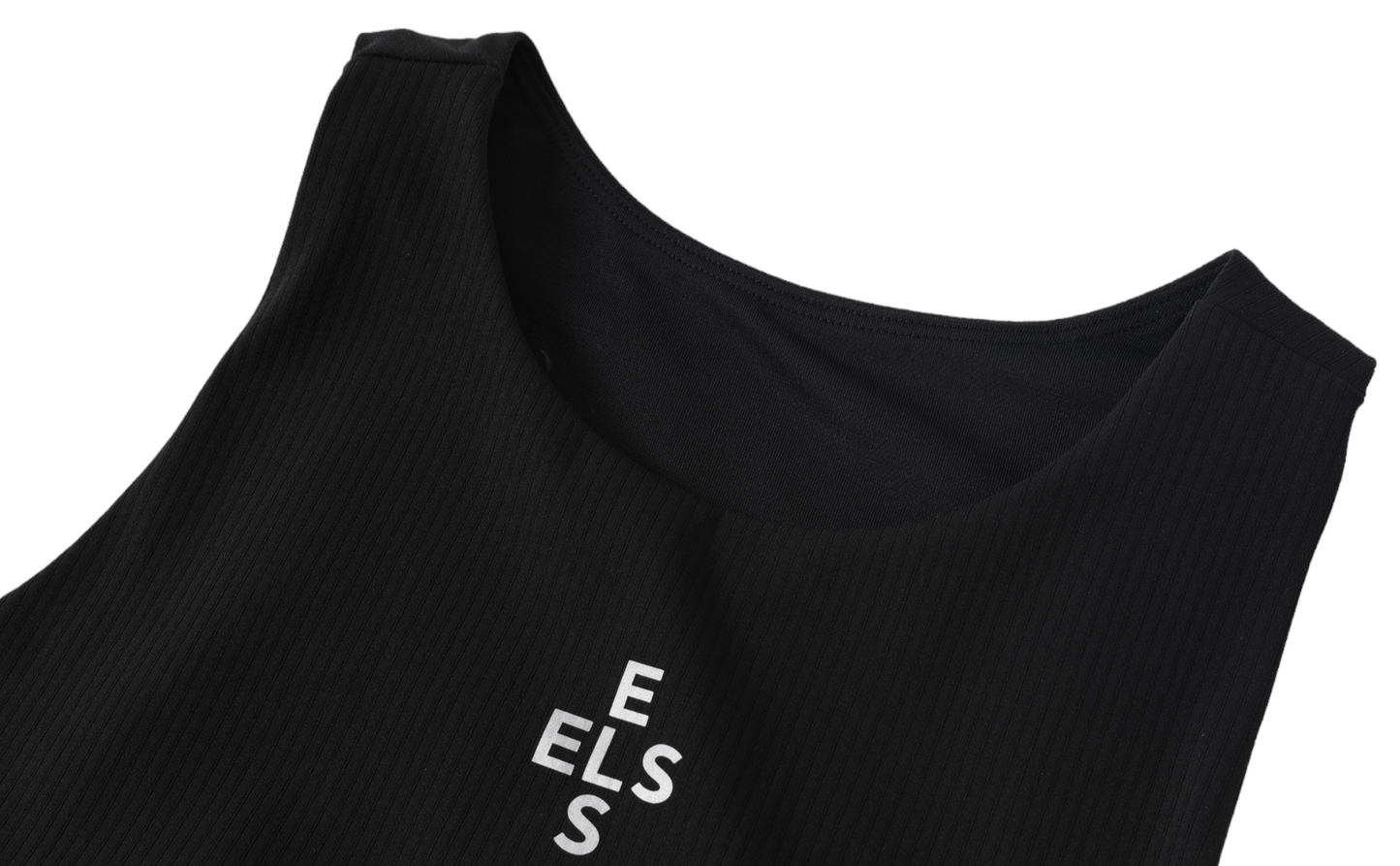 Ribbed Scoop-Neck Bra