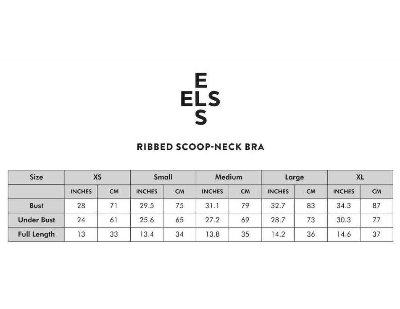 Ribbed Scoop-Neck Bra