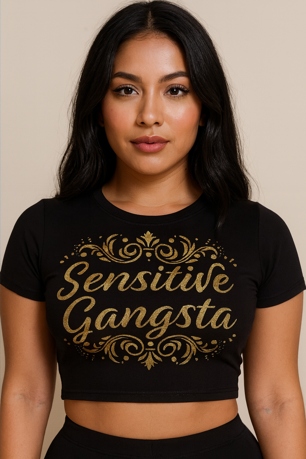 AuraLuxe Sensitive Gangsta Crop